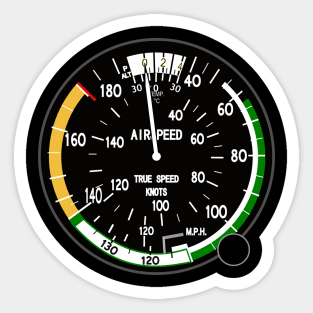 Airspeed Indicator Sticker